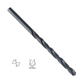 DIN340 Longos brocas HSS óxido negro Metal totalmente moído