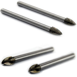 Broca para azulejo de vidro com ponta em cruz YG6X 3mm-20mm Haste redonda