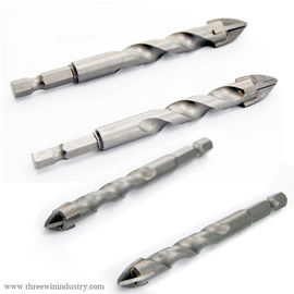 Broca para azulejo de vidro com ponta em cruz YG6X 3mm-20mm Haste redonda