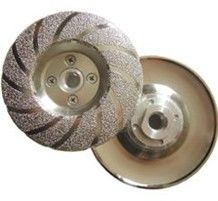 Disco de Copo Diamantado de 4-5 Polegadas, Soldado a Vácuo, Flange M14/16