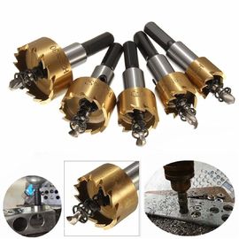 Conjunto de Serra Copo HSS 5 peças 16-30mm Ti-Coated para Perfuração de Metal