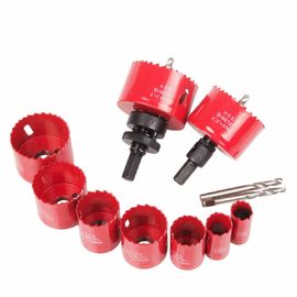 3/4"-2 1/2" HSS Bi-Metal Hole Saw Set com mandril e adaptador