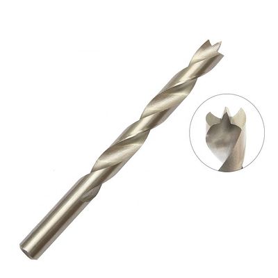 HSS Brad Point Drill Bit DIN338 Finish brilhante totalmente moído