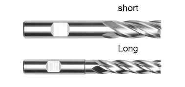 DIN844 4 Flute HSS End Mill para Alumínio de Aço Inoxidável Metálico