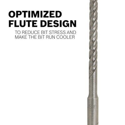 Carbide Centric Single Tip Masonry Drill Bit 4 flautas