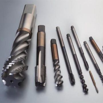 Máquina de torneiras HSS de ponto espiral DIN371 revestida de Ti M3-M50