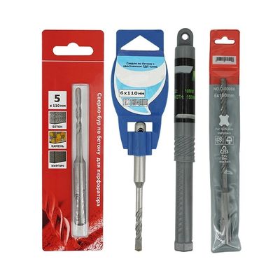 Broca para martelo SDS Plus com ponta de carboneto de tungstênio para concreto