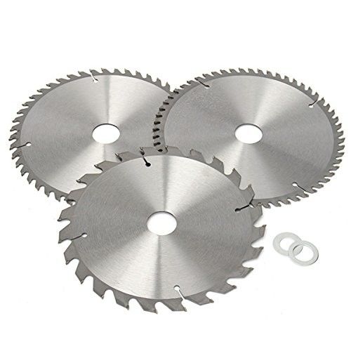 3 lâminas de serra circular TCT de 210mm 24/48/60 dentes para madeira e metal