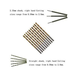 Brocas HSS Aço Rápido Totalmente Retificadas DIN338 0.1-3mm