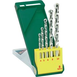 A pata reta ajustada redonda Chrome do bocado de broca da alvenaria da flauta 5pcs revestiu a superfície