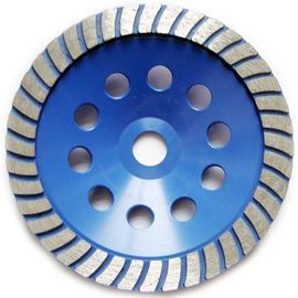 Roda de moedura do copo do diamante do turbocompressor da imprensa fria única para a cor azul concreta