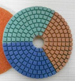 Pad de polimento molhado de diamante 3-5 polegadas para mármore de concreto