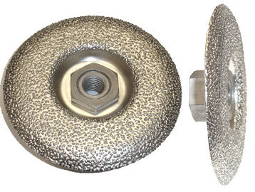 Disco de moedura soldado vácuo do diamante, roda contínua do copo do diamante