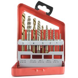 10pcs extractor parafuso e mão esquerda broca bit conjunto para parafusos quebrados
