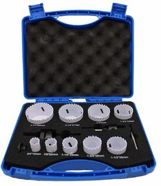 HSS Bi-Metal Kit de Ferradura de Ferradura 13-Piece Set para Metal Madeira Plástico
