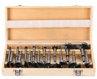 Ferro de alto carbono Forstner Set de broca 1/4-2 polegadas Serra de furo de madeira