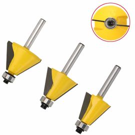 Carbide Chamfer Router Bit Set 1/4 de polegada Scavo para trabalhos de madeira
