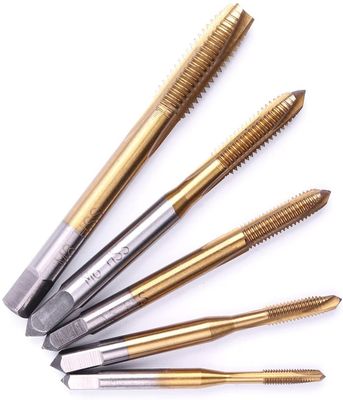 HSS 6542 Garrafas de ponto espiral M3-M8 revestidas de titânio